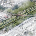 Budoucí podoba Svitavy po dokončení protipovodňových opatření v etapách IX, X a XI. Zpracovatel projektové dokumentace: společnost „SVRATKA, AQUATIS – ŠINDLAR – A PLUS“ a to ve složení firem AQUATIS a.s., ŠINDLAR s.r.o. a A PLUS a.s. Autor vizualizací: Ing. arch. Miroslav Korbička